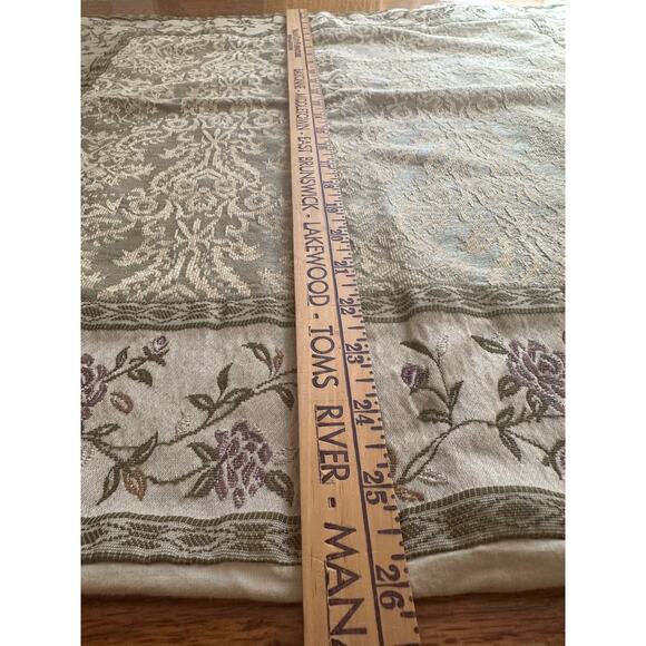 CROSCILL CAITLYN DAMASK pillow sham euro green amethyst 25x26” - Picture 2 of 10